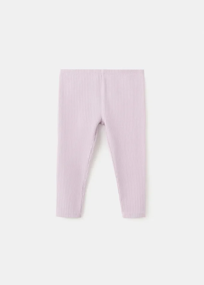 Leggings en coton côtelé