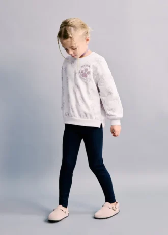 Leggings en coton côtelé