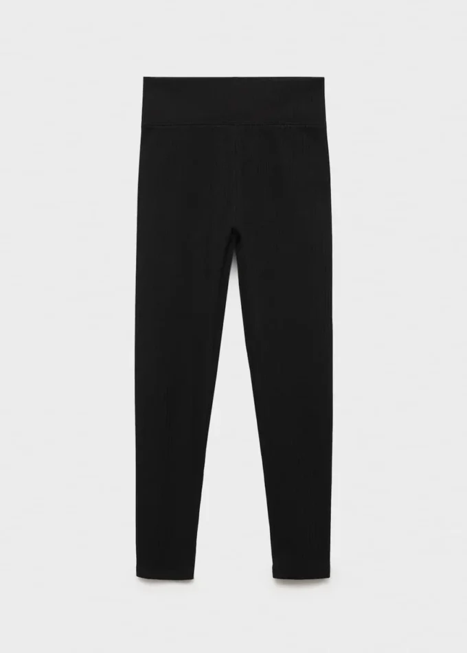 Leggings en coton côtelé
