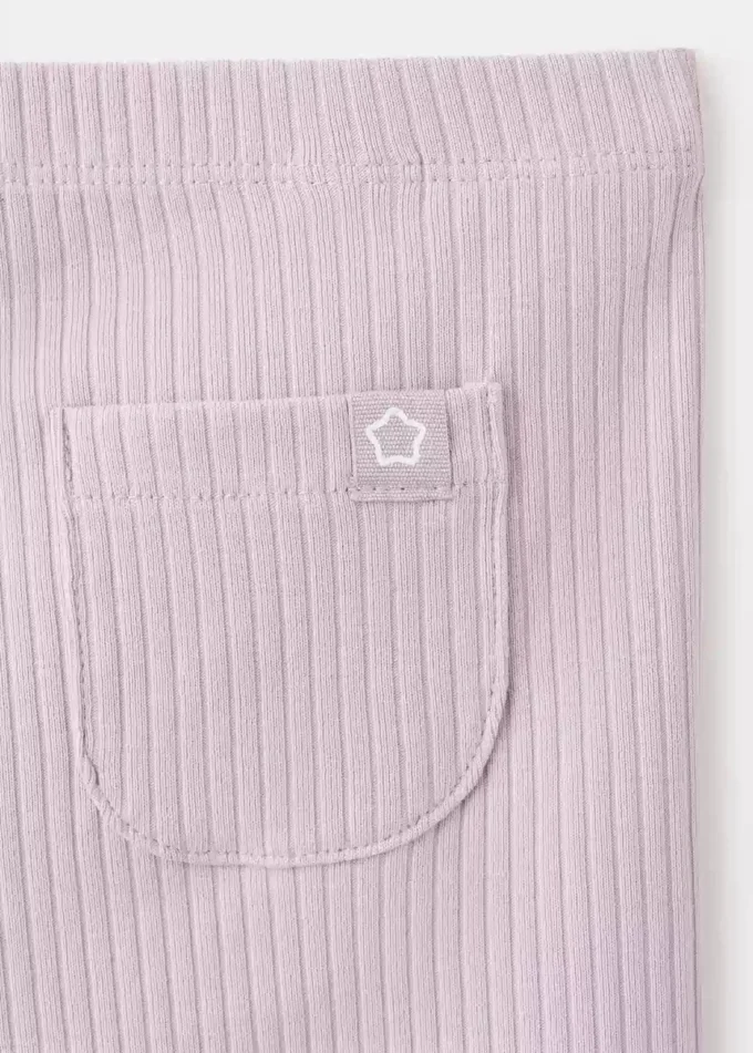 Leggings en coton côtelé