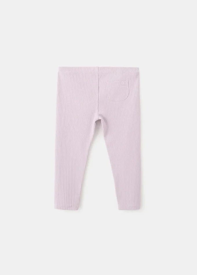 Leggings en coton côtelé