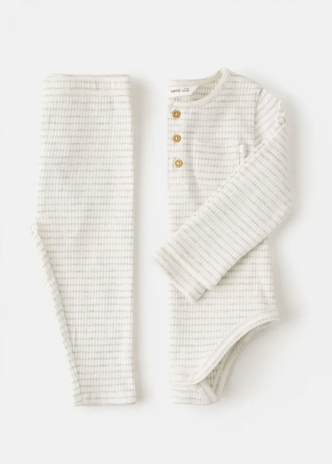 Leggings en coton rayé Leggings en coton rayé