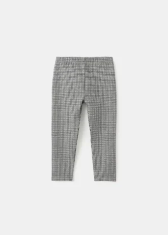 Leggings à motif pied-de-poule