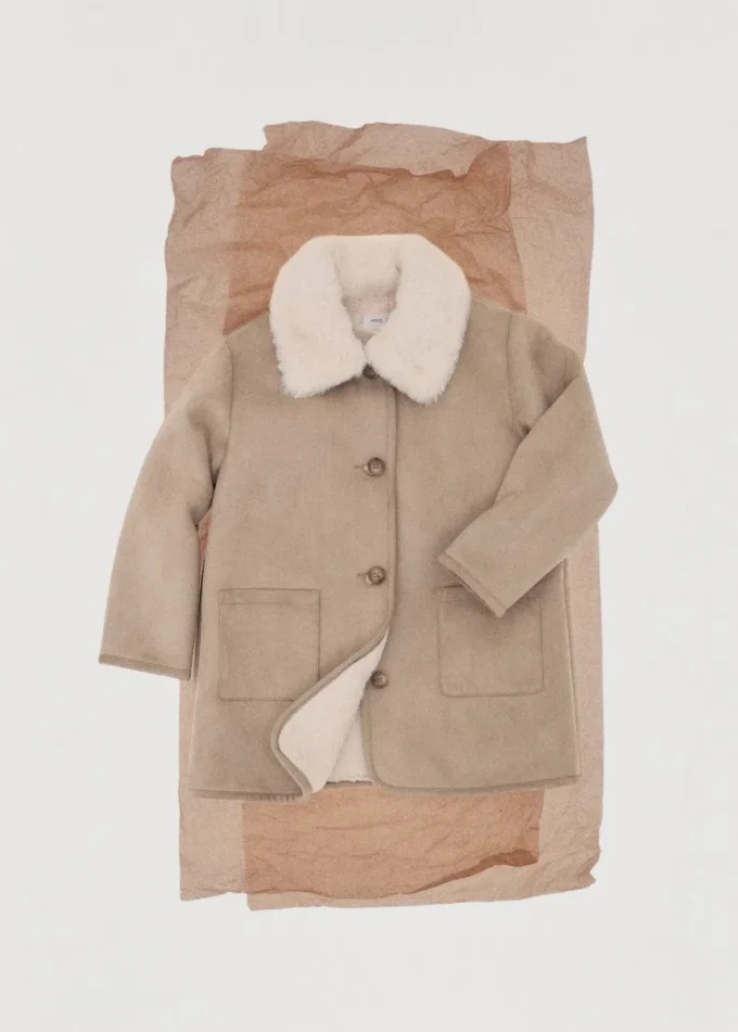 Long manteau double face