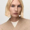Long manteau en maille