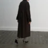Long trench-coat en laine vierge Long trench-coat en laine vierge