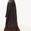 Long trench-coat en simili cuir