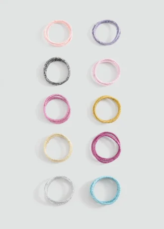 Lot d&rsquo;élastiques à cheveux