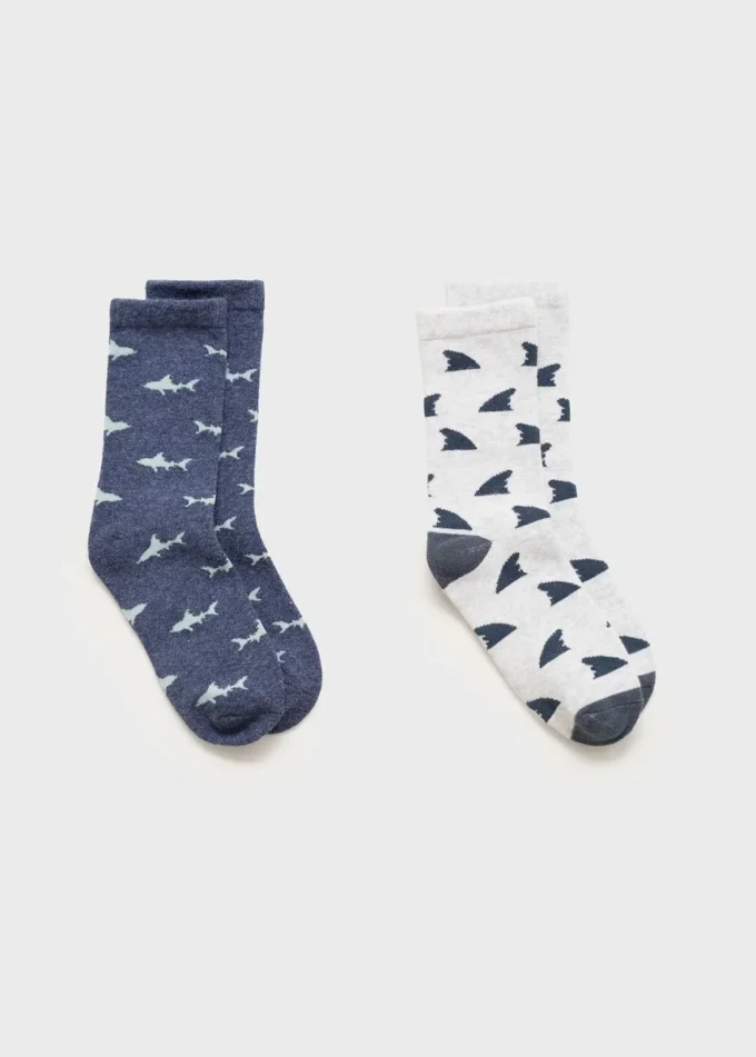 Lot de 2 chaussettes assorties