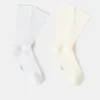 Lot de 2 chaussettes en coton côtelé Lot de 2 chaussettes en coton côtelé