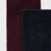 Lot de 2 chaussettes en coton côtelé