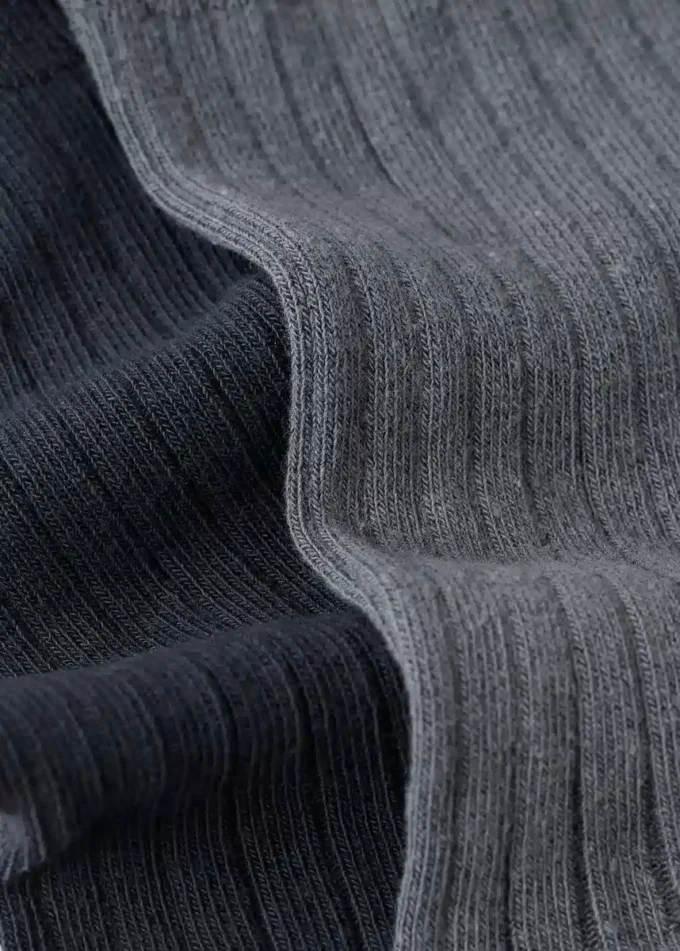 Lot de 2 chaussettes en coton côtelé