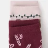 Lot de 2 chaussettes imprimées Noël Lot de 2 chaussettes imprimées Noël