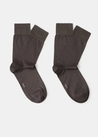 Lot de 2 chaussettes longues en coton Lot de 2 chaussettes longues en coton