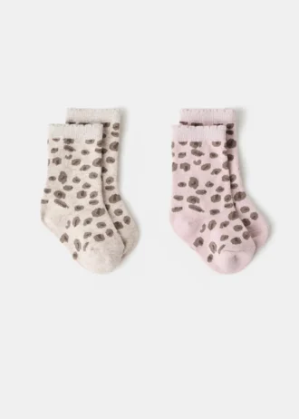 Lot de 2 chaussettes à motifs Lot de 2 chaussettes à motifs