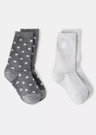 Lot de 2 chaussettes à motifs Lot de 2 chaussettes à motifs