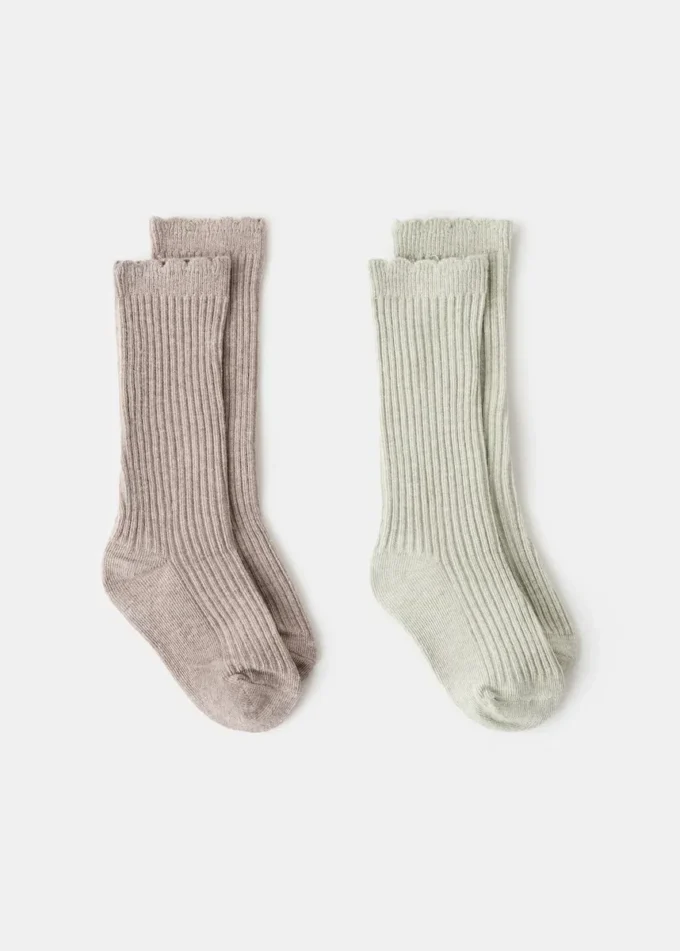 Lot de 2 chaussettes à motifs Lot de 2 chaussettes à motifs