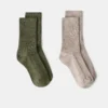 Lot de 2 chaussettes à motifs Lot de 2 chaussettes à motifs