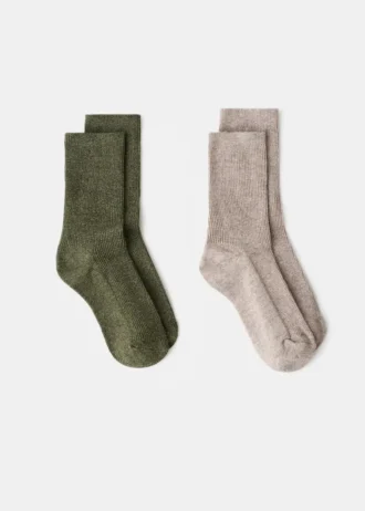 Lot de 2 chaussettes à motifs