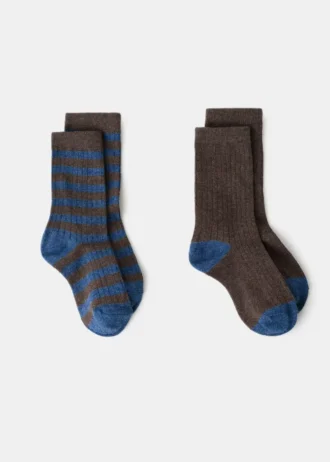Lot de 2 chaussettes à motifs