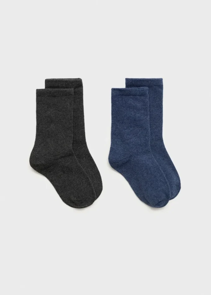 Lot de 2 chaussettes à motifs