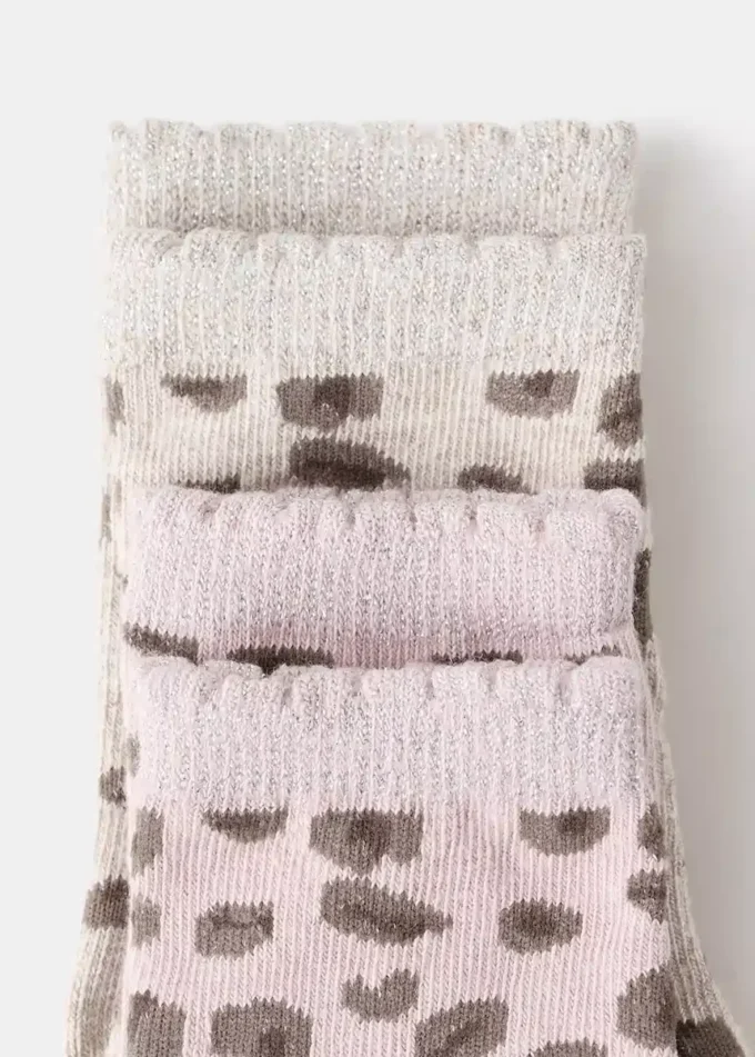 Lot de 2 chaussettes à motifs Lot de 2 chaussettes à motifs