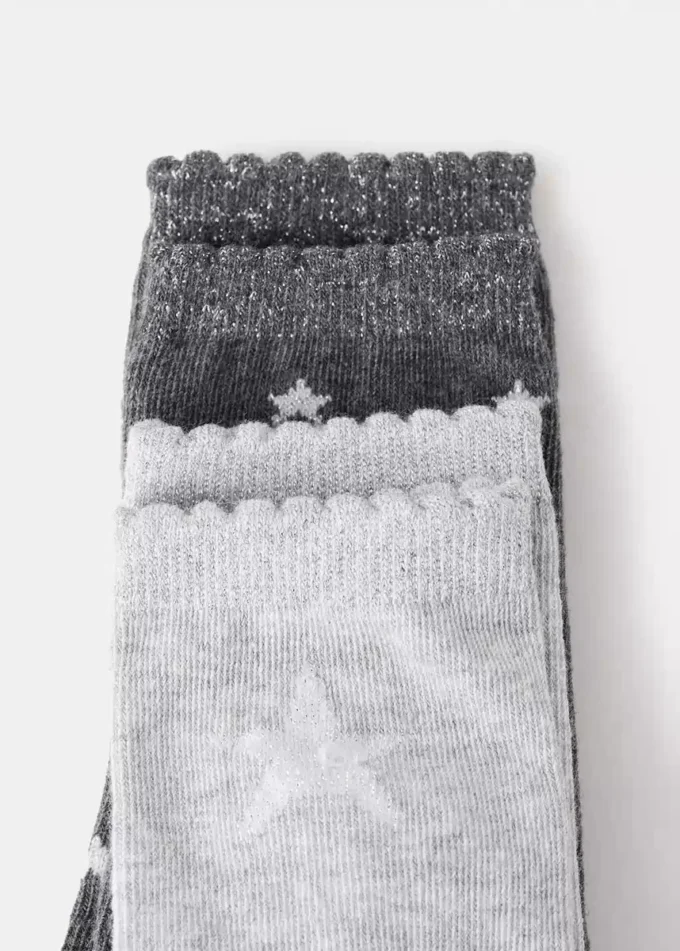 Lot de 2 chaussettes à motifs Lot de 2 chaussettes à motifs