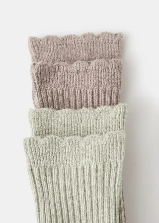 Lot de 2 chaussettes à motifs Lot de 2 chaussettes à motifs