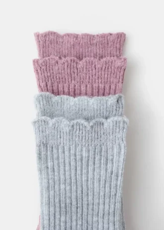 Lot de 2 chaussettes à motifs Lot de 2 chaussettes à motifs