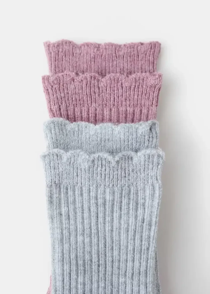 Lot de 2 chaussettes à motifs Lot de 2 chaussettes à motifs