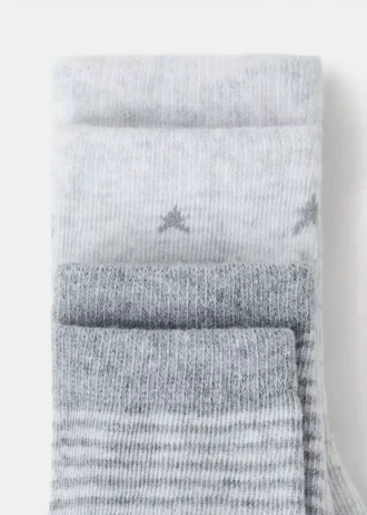 Lot de 2 chaussettes à motifs Lot de 2 chaussettes à motifs