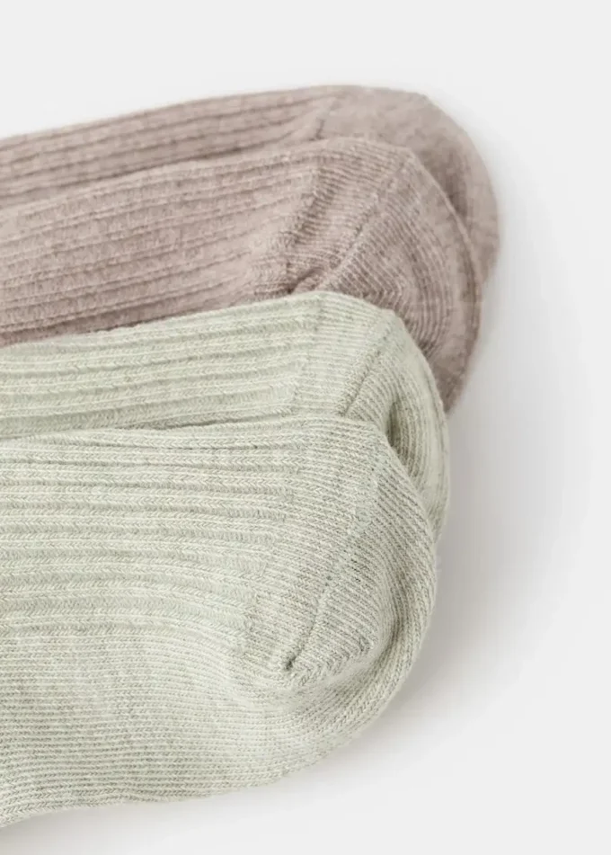 Lot de 2 chaussettes à motifs Lot de 2 chaussettes à motifs