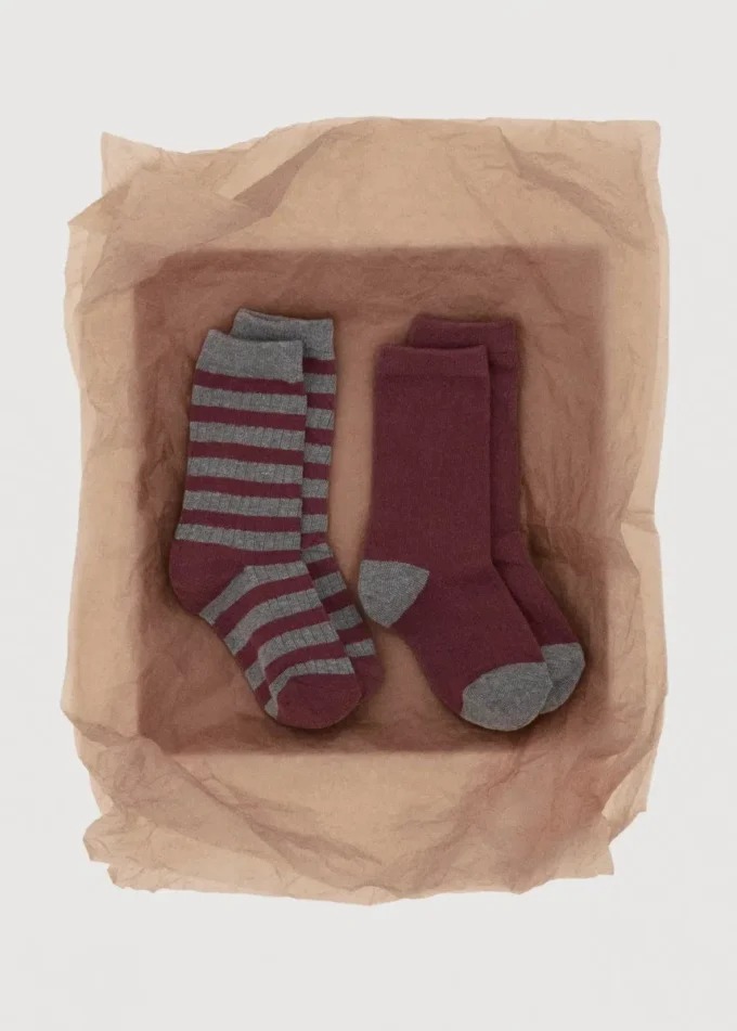 Lot de 2 chaussettes à motifs Lot de 2 chaussettes à motifs