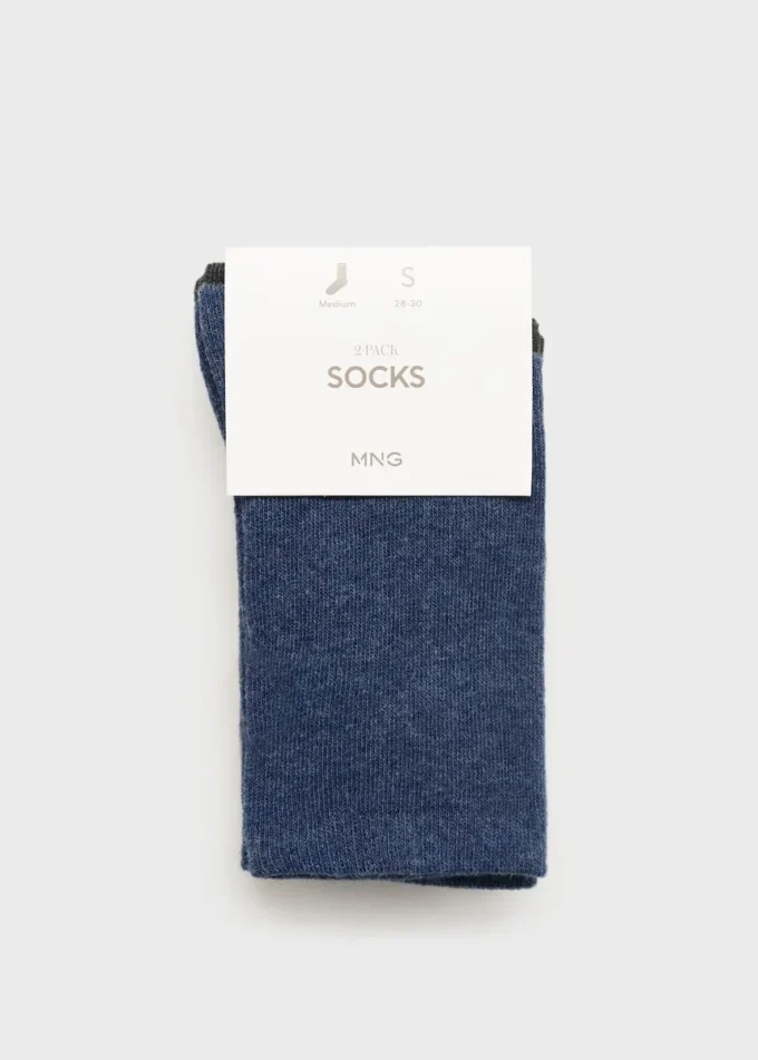 Lot de 2 chaussettes à motifs