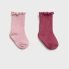 Lot de 2 paires de chaussettes côtelées Lot de 2 paires de chaussettes côtelées