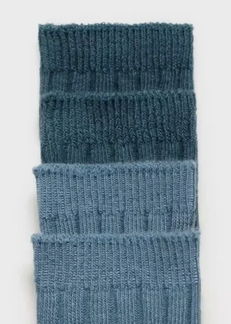 Lot de 2 paires de chaussettes côtelées