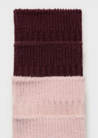 Lot de 2 paires de chaussettes côtelées