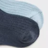 Lot de 2 paires de chaussettes côtelées Lot de 2 paires de chaussettes côtelées