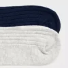 Lot de 2 paires de chaussettes côtelées Lot de 2 paires de chaussettes côtelées