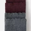 Lot de 2 paires de chaussettes côtelées Lot de 2 paires de chaussettes côtelées