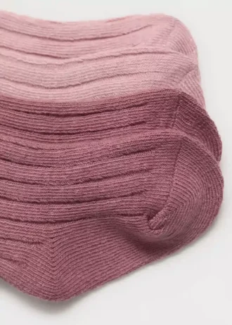 Lot de 2 paires de chaussettes côtelées