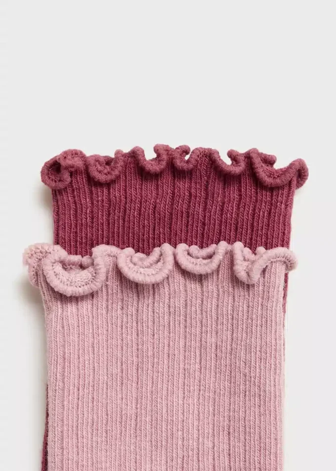 Lot de 2 paires de chaussettes côtelées Lot de 2 paires de chaussettes côtelées