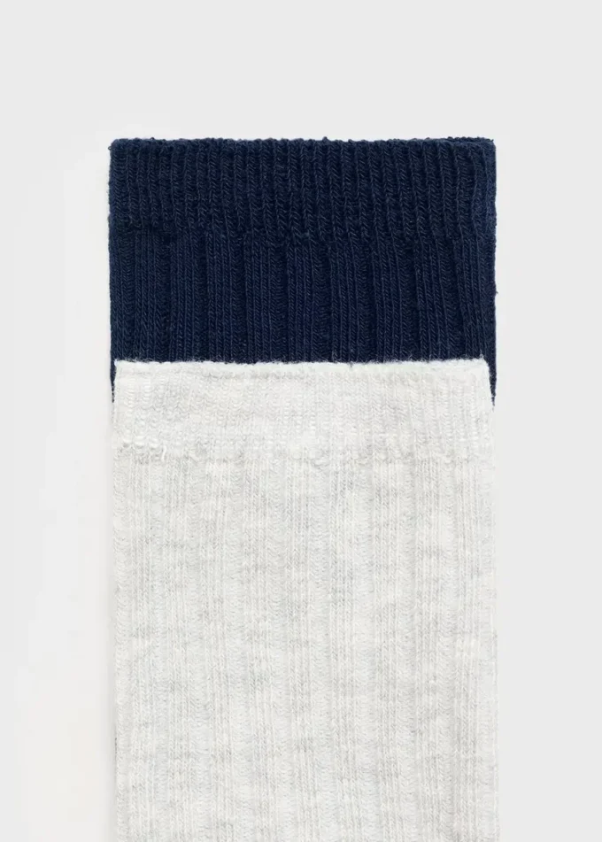 Lot de 2 paires de chaussettes côtelées Lot de 2 paires de chaussettes côtelées