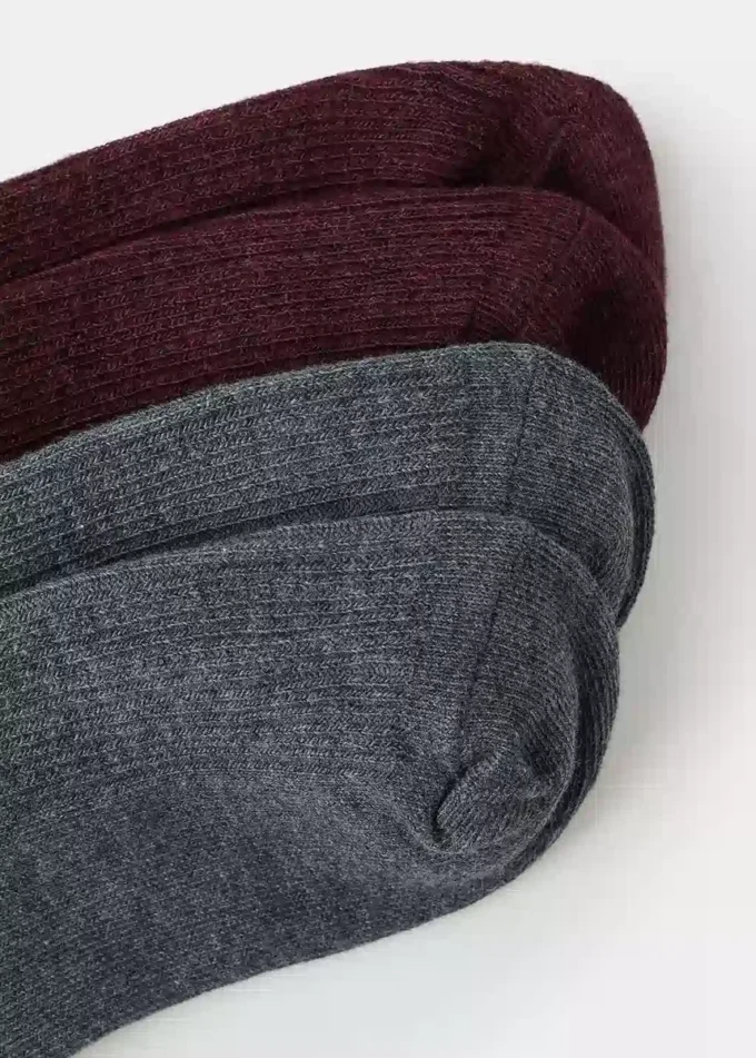 Lot de 2 paires de chaussettes côtelées Lot de 2 paires de chaussettes côtelées