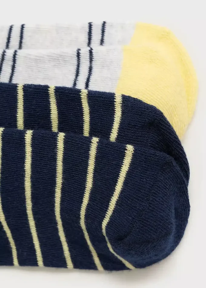 Lot de 2 paires de chaussettes rayées