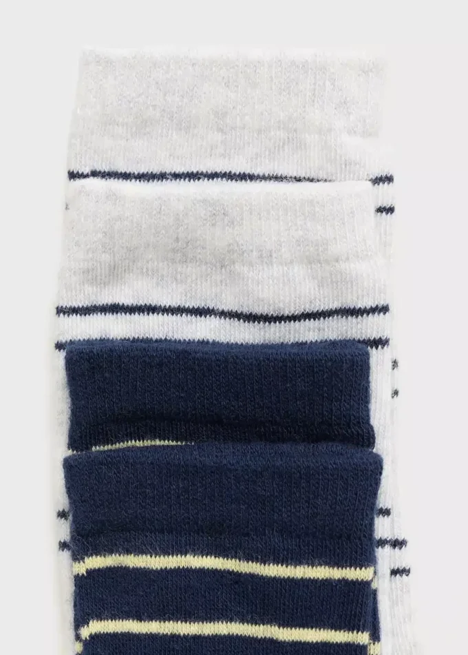 Lot de 2 paires de chaussettes rayées