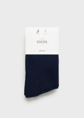 Lot de 2 paires de chaussettes unies