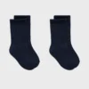 Lot de 2 paires de chaussettes unies Lot de 2 paires de chaussettes unies