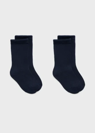 Lot de 2 paires de chaussettes unies