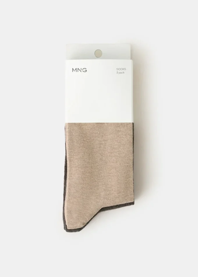 Lot de 3 chaussettes en coton Lot de 3 chaussettes en coton